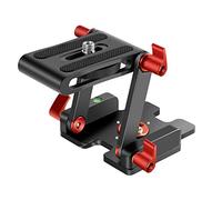 Neewer Tête de Trépied Z-Flex Tilt avec 4 Boutons Réglage/Fixation, Plaque Rapide et Niveau à Bulle pour Trépied Appareil Photo DSLR Caméscopes Slider Caméra, Alliage Aluminium Charge 3kg