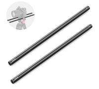 NEEWER Tige de 15mm (16"/40cm de Longue, Packs de 2), Tiges d'Extension Extensibles de 15mm en Alliage d'Aluminium pour Système de Rail de Tige LWS de 15mm, Plaque de Base de Plate-Forme Vidéo, SR024