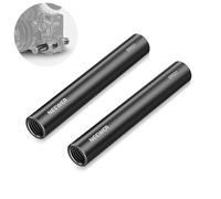 NEEWER Tige de 15mm (4"/10cm de Longueur, Lot de 2), Tiges d'Extension Extensibles de 15mm en Alliage d'Aluminium pour Système de Rail de Tige LWS de 15mm, Plaque de Base de Plate-Forme Vidéo, SR021