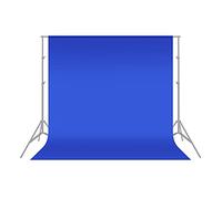 Neewer Toile de Fond Bleu 1,8x2,8m Photo Studio 100% Mousseline Pure Pliable pour Photographie Vidéo Télévision (Bleu)