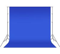 NEEWER Toile de Fond Bleu 1,8x2,8m Photo Studio 100% Mousseline Pure Pliable pour Photographie Vidéo Télévision (Bleu)