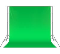 NEEWER Toile de Fond de 6x9 pieds/1,8x2,8 mètres Pliable de 100% Mousseline pour Photographie, Vidéo et Télévision - Vert