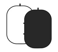 NEEWER Toiles de Fond Chromakey, Écran Vert et Écran Bleu Double Face, Fond Pliable et Réversible 2 en 1 pour Photographie, Jeux et Streaming en Direct, 5'×6.6'/1.5m×2m (Noir/Blanc)