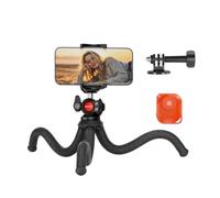 NEEWER TP34 Trépied Caméra， Télécommande, Mini Trépied Flexible Phone Vlog | Avec Adaptateur Support Caméra Action,Support Téléphone Caché,Griffe Froide,Compatible avec iPhone Hero13 12 11 10 9,Max.2kg