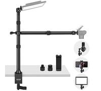 NEEWER Trépied de Table pour Appareil Photo avec 2 flèches télescopiques, Support de téléphone, têtes sphériques, Adaptateur à vis, trépied de Lampe de Table pour Appareil Photo, téléphone Portable