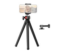 NEEWER Trépied Flexible pour téléphone,Mini Support pour caméra et Webcam, Support téléphone dissimulé et Adaptateur Fixation pour caméra d'action Compatible avec iPhone,GoPro et DJI Insta360,TP34