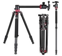 Neewer Trépied Monopode avec Colonne Centrale Rotative pour Prise de Vue Panoramique - Alliage d'aluminium 75 pouces/191 centimètres, Tête à Bille à 360 Degrés pour Caméra Vidéo DSLR Caméscope jusqu'à