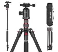 NEEWER Trépied pour Appareil Photo Reflex numérique, téléphone avec tête sphérique panoramique à 360°, Colonne Centrale 2 Axes, Plaque Arca Type QR, trépied de Voyage Compact en Aluminium léger 34