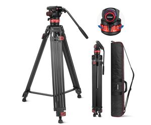 NEEWER Trépied Vidéo TP75 avec Tête Fluide