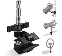 NEEWER UA015 Pince à mâchoire d'extrémité de 5,1 cm avec goujon de 1,6 cm, pince de serrage en acier avec mâchoires réglables en aluminium, coussinets en caoutchouc pour support C, anti-torsion