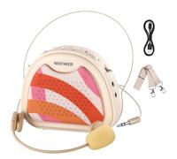 NEEWER VA01 Amplificateur de voix avec microphone filaire, haut-parleur, bandoulière, sortie AUX, amplificateur de son portable rechargeable USB C avec micro batterie de 14 heures pour enseignants