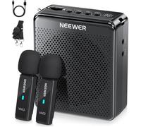 NEEWER VA02 Amplificateur de Voix avec Microphone sans Fil,Mini Haut-parleur Portable Rechargeable USB C Antibruit,Mégaphone et Micro,10h,Portée de 15m pour Enseignants, Formateurs,Guides Touristiques