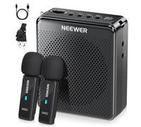 NEEWER VA02 Amplificateur Vocal avec Microphone sans Fil, kit Micro et mégaphone Haut-Parleur Portable Mini USB C Rechargeable Anti-Bruit, 10 Heures, portée de 15 m pour la Salle d'enseignants