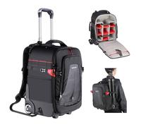 Neewer - Valise à roulettes 2 en 1 pour appareil photo - Durable et imperméable - (compartiment rembourré anti-choc et détachable, barre de traction cachée) Noir