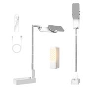 NEEWER Version d'entrée de Gamme 4W Support de téléphone Pliable avec lumière LED/télécommande/Support de téléphone pour Enregistrement vidéo Selfie, 990 LX/0,3m, 3 Modes CRI80 1000mAh Rechargeable