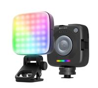 NEEWER Version d'entrée de Gamme - Lumière magnétique RVB pour Appareil Photo, 126 LED à Clipser sur Petit Panneau d'éclairage, 2000 mAh 3000-9000 K CRI80+ 10 Effets 3 Chaussures Froides 6,35 mm pour
