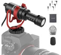 NEEWER Vlog VM10 Micro supercardioïde Plug & Play, 20-20 kHz avec TRS 3,5 mm, câble USB C OTG, Support Antichoc, Pare-Brise, Compatible avec iPhone 16, 15, 14, Samsung S24, Tablette Android, Mac,
