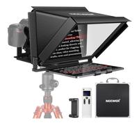 NEEWER X12 Téléprompteur en Aluminium 14" pour IPad/Tablette/Phone/Caméra DSLR avec Télécommande, Étui de Transport, App Compatible avec iOS/Android pour l'enseignement en Ligne/Vlogger/Selfie Direct