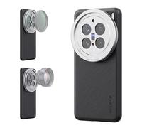 NEEWER PA114 Étui de Protection pour téléphone Compatible avec Vivo X200 Pro, en Similicuir TPU + PC, avec Supports d'objectif de 17 mm et Adaptateur de Filtre 67 mm pour Le Chargement sans Fil, Noir