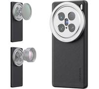 NEEWER PA114 Étui de Protection pour téléphone Compatible avec Vivo X200 Pro, en Similicuir TPU + PC, avec Supports d'objectif de 17 mm et Adaptateur de Filtre 67 mm pour Le Chargement sans Fil, Noir