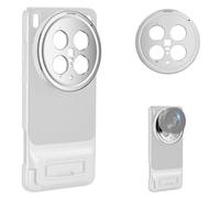 NEEWER X200 Ultra Plaque Arrière d'objectif, Support Adaptateur d'objectif de téléphone en Alliage d'aluminium, Filetage 17mm, Compatible avec Vivo X200 Ultra Coque d'origine, PA112 (Argent)