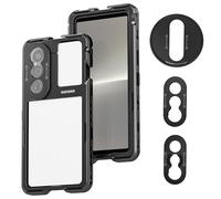 NEEWER Xperia 1 V Cage, Support Stabilisateur de Téléphone à Dégagement Rapide pour Enregistrement Tournage, Adaptateur 67mm, Plaque Arrière 17mm à Monture T Compatible avec Sony Moment, PA087