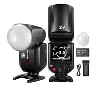 NEEWER Z2-C Flash Speedlite TTL Tête Ronde 2,4G Compatible avec Canon, HSS 76W 1/8000s avec Diffuseur, 2 Lampes Pilotes, Nouvelle Interface Utilisateur, Sélecteur TCM TTL/M, 3000mAh 600 Flash