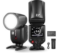 NEEWER Z2-F Flash Speedlite TTL Tête Ronde 2,4G Compatible avec Fujifilm, Speedlight Flash HSS 1/8000s Nouvelle Interface Utilisateur, 2 Lampes Pilotes, Sélecteur TCM, Pile 7,2V/3000mAh, 600 Flashs