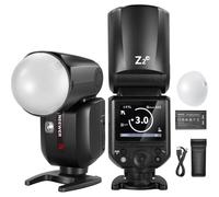 NEEWER Z2-N Flash Speedlite TTL Tête Ronde 2,4G Compatible avec Nikon, HSS 76W 1/8000s avec Diffuseur, 2 Lampes Pilotes, Nouvelle Interface Utilisateur, Sélecteur TCM TTL/M, 600 Flashs