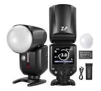 NEEWER Z2-N Flash Speedlite TTL Tête Ronde 2,4G Compatible avec Nikon, HSS 76W 1/8000s avec Diffuseur, 2 Lampes Pilotes, Nouvelle Interface Utilisateur, Sélecteur TCM TTL/M, 600 Flashs