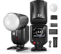 NEEWER Z2-N Flash Speedlite TTL Tête Ronde 2,4G pour Nikon, Speedlight 76W avec Dôme Diffuseur/UI Améliorée/TTL/M TCM/2 Lampes de Modelage 1/8000s HSS 480 Flash Pleine Puissance