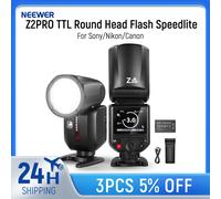 NEEWER Z2 PRO 2.4G TTL Flash à tête ronde Speedlite Compatible avec Sony/Nikon/Canon sans fil Compatible avec Godox Flash For Canon
