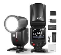 NEEWER Z2-S Flash 2,4 G TTL Flash à tête ronde Speedlite pour Sony, 76 W, interface utilisateur, lampes de modélisation, interrupteur TTL/M Quick TCM, 1/8000s HSS,480 flashs pleine