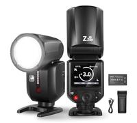 NEEWER Z2PRO-C Flash Speedlite Rond TTL 2,4G pour Canon, Compatible Godox Sans Fil, Interface Utilisateur Améliorée, 76Ws 1/8000s HSS, Commutateur TTL/M TCM, 7,2V/3000mAh