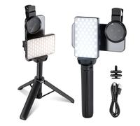 NEEWER BASICS Lampe LED pour Selfie&Tatouage Compatible avec iPhone, Filtre CPL à Clipser, Trépied, Support, Éclairage d'Appoint pour Photographie, Enregistrement Vidéo, Nourriture, Bijoux, BL120B