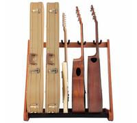 Nefelibata Lot de 5 supports de guitare multi-usages en bois pour guitares et valises, guitare électrique, guitare acoustique, basse et violoncelle - Frêne allemand (marron jaune)