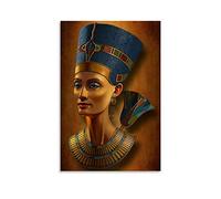 Nefertiti Art Poster décoratif sur toile pour salon, chambre à coucher, 60 x 90 cm
