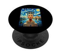 Néfertiti égyptien PopSockets PopGrip Adhésif