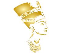 Nefertiti Pochoir 16,5 x 25,5 cm (S) - Pochoirs classiques en forme de statue de la reine égyptienne