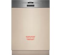 NEFF AquaSensor S145HTS01E, N 50, lave-vaisselle intelligent, partiellement intégré, 60 cm, panier à couverts, particulièrement silencieux, AquaSensor pour la détection de la saleté, Chef 70 °C, pour