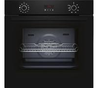 NEFF B2CVG6AK3 N30 Four encastrable avec support vapeur, écran LED, Base Steam, air chaud 3D, Circo Therm, EasyClean manuel, auto-nettoyage pyrolyse, sécurité enfant, 60 x 60 cm, noir