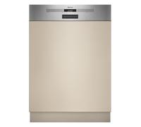 NEFF N 50 S145EAS16E Lave-vaisselle partiellement intégré intelligent 60 cm | Fabriqué en Allemagne, système de panier Flex I avec RackMatic, ouverture automatique de porte Open Dry, Smart Start