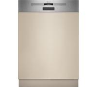 NEFF N 50 S145HCS03E Lave-vaisselle, partiellement intégré, 60 cm, fabriqué en Allemagne, système de panier Flex 1 pour chargement facile, Chef 70 °C, téléchargement de programmes, fonctionnement