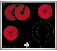 Neff Plaque de cuisson électrique T16BT76N0 N70/60 cm/Twistpad/zone de rôtisserie/vitrocéramique, cadre en acier inoxydable avec plateau rotatif