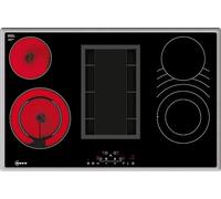 NEFF T18BD3AN0 N70 Plaque de cuisson électrique, 80 cm, avec hotte de cuisson intégrée, fabriquée en Allemagne, Touch Control, zone combinée, extrêmement silencieuse, filtre à graisse facile à