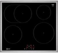Neff T56SBF1L0 N50 Autarkes Induktionskochfeld, Glaskeramik, 60 cm breit, Touch Control, Kindersicherung, 4 Kochzonen, Edelstahlrahmen