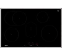 Neff T58SHF1L0 plaque Noir, Acier inoxydable Intégré 80 cm Plaque avec zone à induction 4 zone(s)