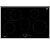 Neff T58SHF1L0 plaque Noir, Acier inoxydable Intégré 80 cm Plaque avec zone à induction 4 zone(s)