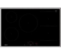 Neff T58SHW1L0 plaque Noir, Acier inoxydable Intégré 80 cm Plaque avec zone à induction 5 zone(s)