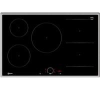 Neff T58SHW1L0 plaque Noir, Acier inoxydable Intégré 80 cm Plaque avec zone à induction 5 zone(s)